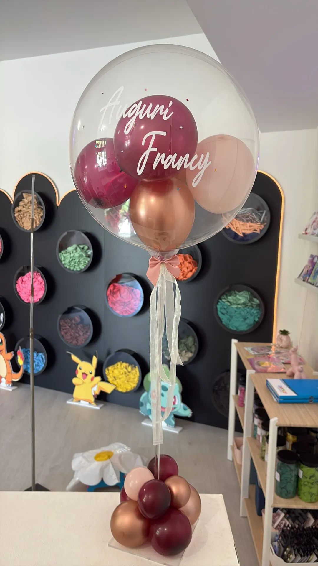 Bubble balloon con nome personalizzato